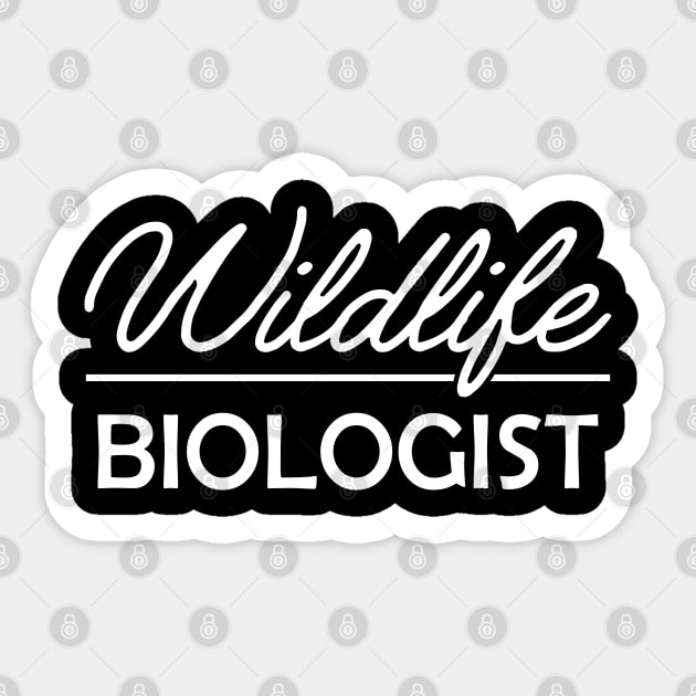 Wildlife Biologist Sticker by KC Happy Shop